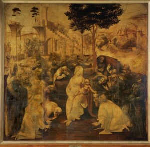 王の崇拝 作： Leonardo da Vinci